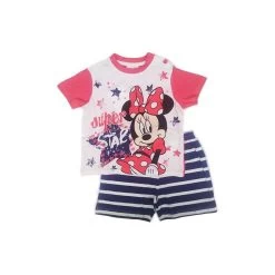 Pigiama Maglia Maglietta Pantaloncino Bimba Neonato Disney Baby Minnie Blu 18 M