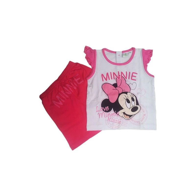 Completo Maglia Maglietta Pantaloncino Bimba Neonato Disney Baby Minnie Fucsia 18 M 1 Completo Maglia Maglietta Pantaloncino Bimba Neonato Disney Baby Minnie Fucsia 18 M
