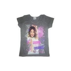 T-shirt Maglia Maglietta Bimba Bambina Disney Violetta Grigio 12A