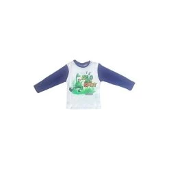 T-shirt Maglia Maglietta Bimbo Bambino The Good Dinosaur Disney Blu 5A