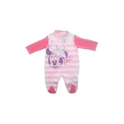 Tuta Tutina Cotone Bimba Neonato Disney Baby Minnie Rosa 6 - 9 Mesi