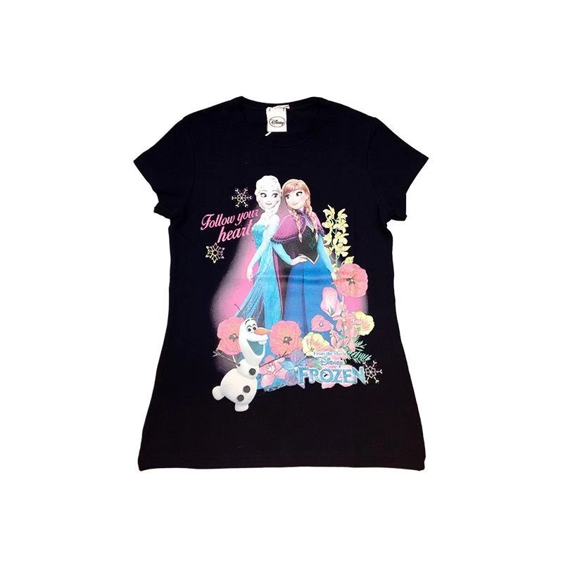 T-shirt Maglia Maglietta Cotone Bielastico Bimba Bambina Disney Frozen Blu 8A 1 T-shirt Maglia Maglietta Cotone Bielastico Bimba Bambina Disney Frozen Blu 8A