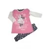 Abitino Abito Caldo Cotone Felpato Bimba Neonata Disney Baby Rosa Blu 12 M