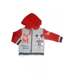 Felpa Maglia Maglietta Aperta Con Zip Bimbo Neonato Disney Baby Mickey 12 M
