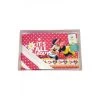 Completo 3pz Lettino Culla Bimba Neonato Lenzuolo Stampa Minnie Disney Baby Bianco Fucsia TU