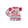 Pagliaccetto Tutina Bavetta Bimba Neonato Disney Baby Minnie Fucsia 6 - 9 Mesi