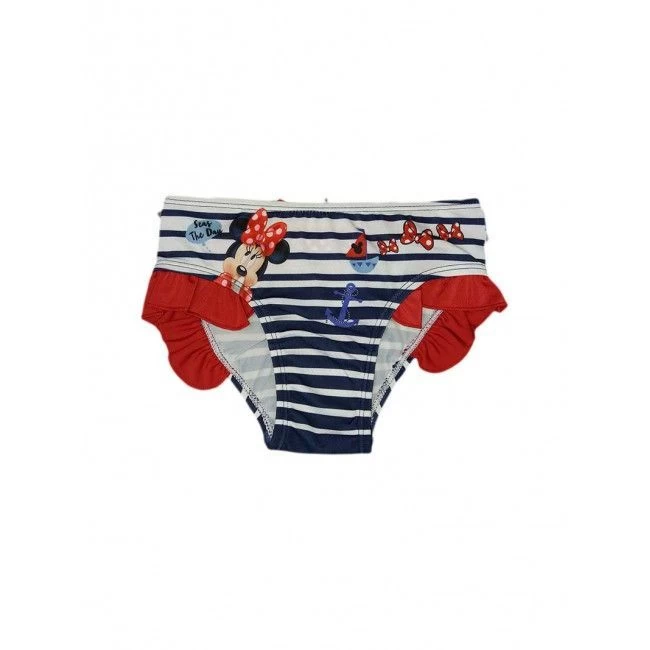 Costumino Costume Da Bagno Slip Bimba Bambina Disney Minnie Rosso 5A 1 Costumino Costume Da Bagno Slip Bimba Bambina Disney Minnie Rosso 5A