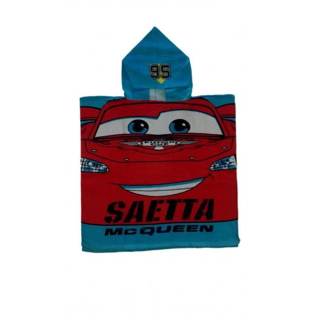 Poncho Accappatoio Telo Mare Bimbo Spugna Disney Cars TU 1 Poncho Accappatoio Telo Mare Bimbo Spugna Disney Cars TU