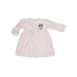 Vestito Vestitino Abito Ciniglia Bimba Neonato Disney Baby Minnie Rosa 9 M