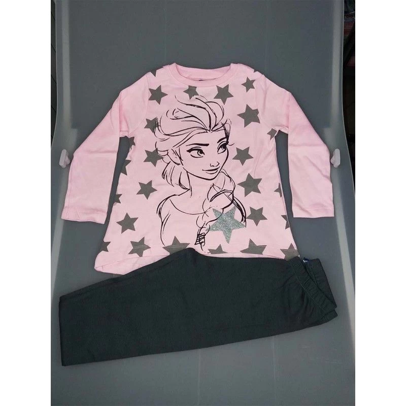 Pigiama Maglia Maglietta Pantalone Bimba Bambina Disney Frozen Rosa 4A 1 Pigiama Maglia Maglietta Pantalone Bimba Bambina Disney Frozen Rosa 4A