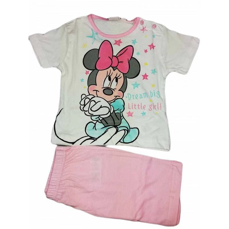 Pigiama Maglia Maglietta Pantaloncino Bimbo Neonato Disney Minnie Mouse Rosa 12 M 1 Pigiama Maglia Maglietta Pantaloncino Bimbo Neonato Disney Minnie Mouse Rosa 12 M