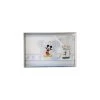 Completo 3pz Culla Carrozzina Bimbo Neonato Lenzuolo Stampa Mickey Disney Baby Bianco Cielo TU