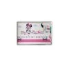 Completo 3 Pezzi Lettino Culla Bimba Neonato Lenzuolo Stampa Minnie Disney Baby Bianco Fucsia TU