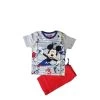 Completo Maglia Maglietta Pantaloncino Bimbo BambinoDisney Mickey Grigio Rosso 3A